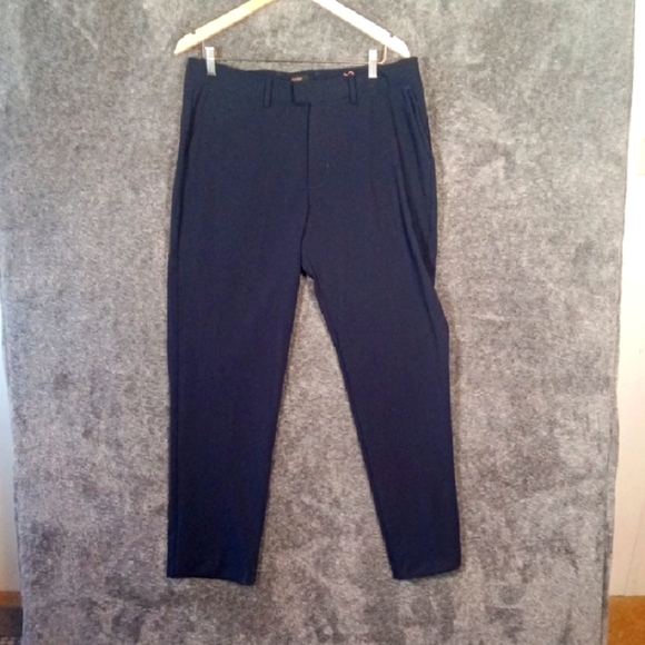 Quince Performance Stretch Dress Pants Slim Fit Navy Mens 34 - Picture 1 of 11